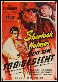 6g361 SHERLOCK HOLMES SIEHT DEM TOD INS GESICHT German '58 re-edited Scarlet Claw & Spider Woman!
