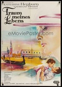 6g366 SUMMERTIME German R62 Degen romantic artwork of Katharine Hepburn & Rossano Brazzi!