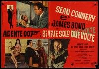 6g269 YOU ONLY LIVE TWICE Italian photobusta '67 cool images of of Sean Connery as James Bond!