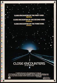 6h089 CLOSE ENCOUNTERS OF THE THIRD KIND printer's test 1sh '77 Steven Spielberg sci-fi classic!
