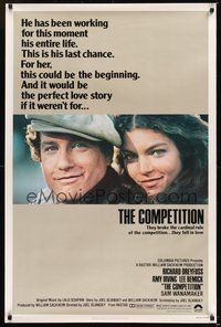 6h095 COMPETITION 1sh '80 Richard Dreyfuss & Amy Irving broke the rule, they fell in love!