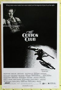 6h102 COTTON CLUB 1sh '84 Francis Ford Coppola, Richard Gere, cool art deco design!