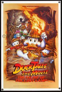 6h137 DUCKTALES: THE MOVIE DS 1sh '90 Walt Disney, Scrooge McDuck, Huey, Duey, & Louie!