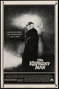 6h145 ELEPHANT MAN 1sh '80 John Hurt is not an animal, Anthony Hopkins, directed by David Lynch!
