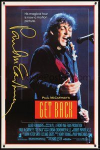 6h192 GET BACK 1sh '91 former Beatle Paul McCartney on a magical tour!