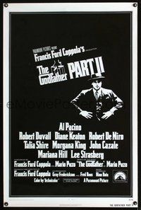 6h201 GODFATHER PART II int'l 1sh '74 Al Pacino in Francis Ford Coppola classic crime sequel!
