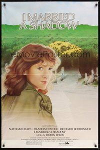 6h244 I MARRIED A SHADOW 1sh '83 close-up artwork of Nathalie Baye & outline of ghost!
