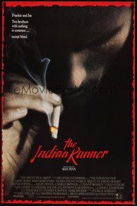6h250 INDIAN RUNNER int'l 1sh '91 directed by Sean Penn, cool close-up smoking image!