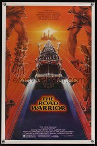 6h311 MAD MAX 2: THE ROAD WARRIOR 1sh '81 Mel Gibson returns as Mad Max, art by Commander!