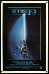 6h422 RETURN OF THE JEDI 1sh '83 George Lucas classic, Mark Hamill, Harrison Ford