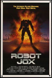 6h438 ROBOT JOX 1sh '90 mech robot fighting, the ultimate killing machine, part man, part metal!