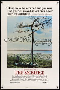 6h445 SACRIFICE 1sh '86 Andrei Tarkovsky's Offret, Erland Josephson, strange image!