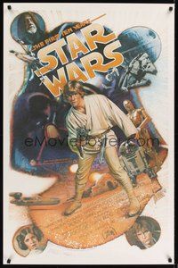 6h478 STAR WARS THE FIRST TEN YEARS Kilian signed 1sh '87 by Drew Struzan, George Lucas classic!