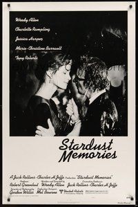 6h481 STARDUST MEMORIES style C 1sh '80 directed by Woody Allen, romantic close-up with Rampling!