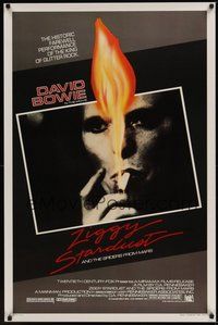 6h573 ZIGGY STARDUST & THE SPIDERS FROM MARS 1sh '83 David Bowie, D. A. Pennebaker directed!