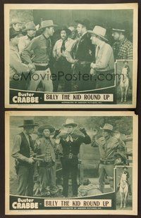 6j880 BILLY THE KID'S ROUNDUP 2 LCs R46 Buster Crabbe, Al 'Fuzzy' St. John!