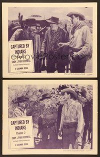 6j887 CODY OF THE PONY EXPRESS 2 Chap2 LCs '50 cowboy Jock Mahoney serial, Captured by Indians!