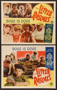 6j901 DOGS IS DOGS 2 LCs R51 Our Gang, images of Farina, Jackie Cooper, Spanky!