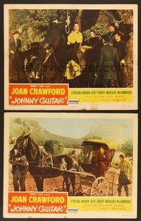 6j918 JOHNNY GUITAR 2 LCs '54 Joan Crawford about to be hung, Nicholas Ray!