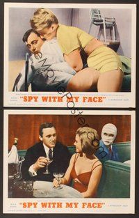 6j972 SPY WITH MY FACE 2 LCs '66 Robert Vaughn, Man from UNCLE!