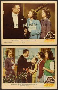 6j980 THREE DARING DAUGHTERS 2 LCs '48 Jeanette MacDonald, Jane Powell, Jose Iturbi, MGM musical!