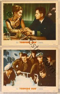 6j984 TORPEDO RUN 2 LCs '58 Glenn Ford & Ernest Borgnine in a submarine, Diane Brewster!