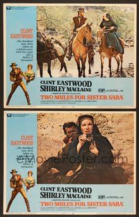 6j986 TWO MULES FOR SISTER SARA 2 LCs '70 gunslinger Clint Eastwood & nun Shirley MacLaine!