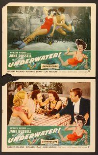 6j990 UNDERWATER 2 LCs '55 Howard Hughes, sexiest skin diver Jane Russell!