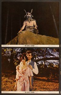 6j147 DEVIL'S BRIDE 8 11x14 stills '68 priest with knife prepares to impale sexy woman at altar!