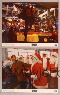 6j260 JINGLE ALL THE WAY 8 color 11x14 stills '96 Arnold Schwarzenegger, Sinbad, two dads & one toy