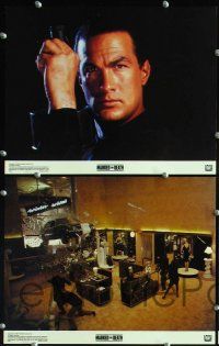 6j321 MARKED FOR DEATH 8 color 11x14 stills '90 tough guy Steven Seagal is a good cop in a bad mood