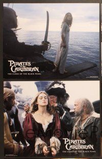6j688 PIRATES OF THE CARIBBEAN 5 LCs '03 Johnny Depp, Knightley, Curse of the Black Pearl!