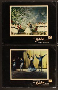 6j069 BOLSHOI BALLET 8 English LCs '57 sexy dancer Galina Ulanova, Russian troupe!