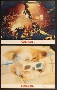 6j819 GREMLINS 3 English LCs '84 Joe Dante Christmas horror comedy, Gizmo with 3D glasses!