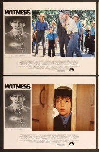 6j528 WITNESS 8 English LCs '85 big city cop Harrison Ford in Amish country, directed by Peter Weir