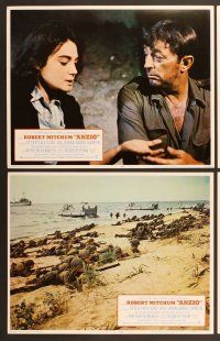 6j043 ANZIO 8 LCs '68 Edward Dmytryk's Lo Sbarco di Anzio, Robert Mitchum, Peter Falk, WWII!