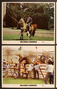 6j063 BLACK RODEO 8 LCs '72 Muhammad Ali, Woody Strode, black cowboys!