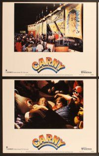 6j090 CARNY 8 LCs '80 Jodie Foster, Robbie Robertson, Gary Busey in carnival clown make up!