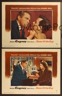 6j807 COME FILL THE CUP 3 LCs '51 alcoholic James Cagney, Phyllis Thaxter!