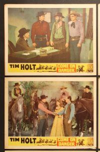6j599 COME ON DANGER 6 LCs '42 cowboy Tim Holt, Frances E. Neal, Lee 'Lasses' White!