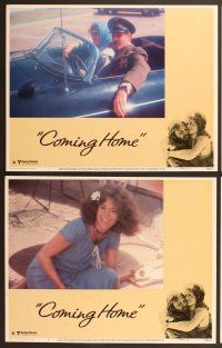 6j110 COMING HOME 8 LCs '78 Jane Fonda, Jon Voight, Bruce Dern, Hal Ashby, Vietnam veterans!