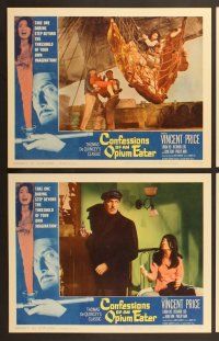 6j111 CONFESSIONS OF AN OPIUM EATER 8 LCs '62 Vincent Price, Linda Ho!