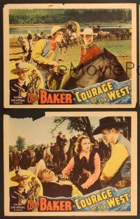6j809 COURAGE OF THE WEST 3 LCs '37 Bob Baker, J. Farrell MacDonald, western!