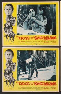 6j129 CROSS & THE SWITCHBLADE 8 LCs '70 Pat Boone, young Erik Estrada!
