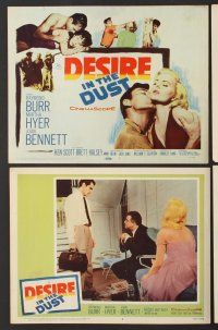 6j144 DESIRE IN THE DUST 8 LCs '60 sexy Martha Hyer, Raymond Burr, Joan Bennett!