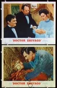 6j812 DOCTOR ZHIVAGO 3 LCs '65 Omar Sharif, Julie Christie, Geraldine Chaplin & Tom Courtenay!