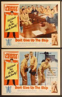 6j155 DON'T GIVE UP THE SHIP 8 LCs R63 wacky Jerry Lewis in the Navy, Dina Merrill!