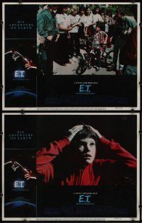 6j167 E.T. THE EXTRA TERRESTRIAL 8 LCs '82 Steven Spielberg classic, Drew Barrymore, Henry Thomas!