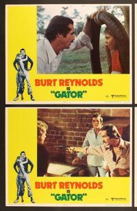 6j195 GATOR 8 LCs '76 art of Burt Reynolds & Lauren Hutton by McGinnis, White Lightning sequel!