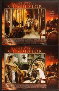 6j198 GLADIATOR 8 LCs '00 Russell Crowe, Joaquin Phoenix, directed by Ridley Scott!